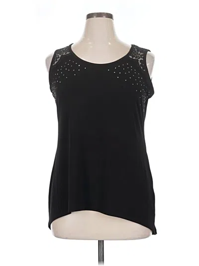Pre-owned Belldini Sleeveless Top Black Halter Neckline Tops