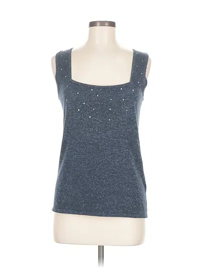 Pre-owned Belldini Sleeveless Top Gray Scoop Neck Tops