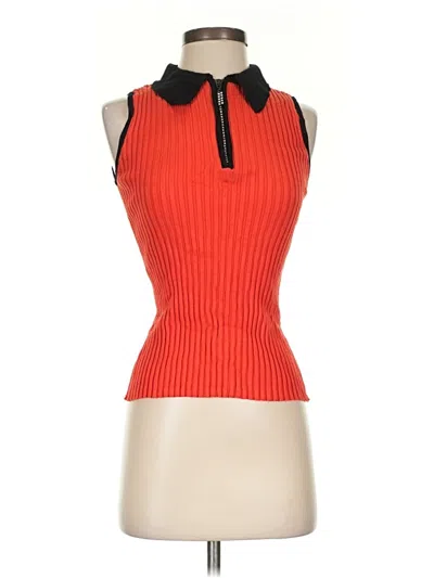 Pre-owned Belldini Sweater Vest In Orange