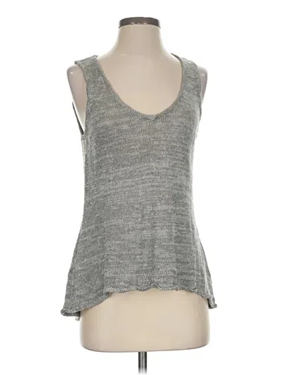 Pre-owned Belldini Tank Top Gray Plunge Neckline Tops