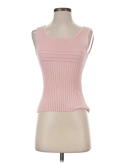 Pre-owned Belldini Tube Top Pink Strapless Neckline Tops