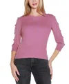Belldini Plus Size Grommet-trim Ribbed Sweater