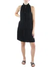 Belldini Womens Keyhole Neck Short Mini Dress In Black