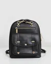 Belle & Bloom 5th Ave Leather Backpack In Black