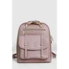 Belle & Bloom 5th Ave Leather Backpack In Dusty Pink