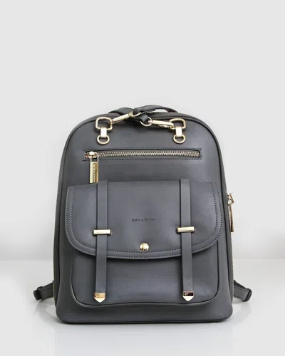 Belle & Bloom 5th Ave Leather Backpack In Grey