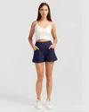 Belle & Bloom A Kind Of Magic Quilted Shorts In Blue