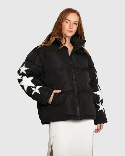 Belle & Bloom A Star Is Born Puffer Jacket In Black