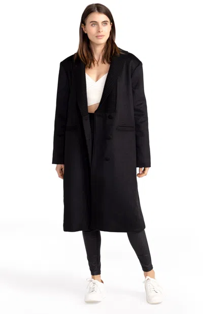 Belle & Bloom After Party Qulited Lining Coat In Black