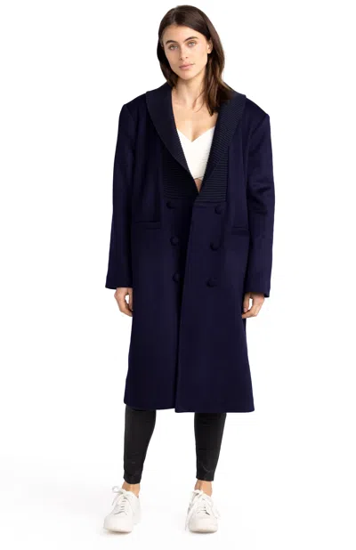 Belle & Bloom After Party Qulited Lining Coat In Blue