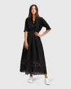 Belle & Bloom All Eyes On Me Midi Dress - Black