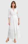 Belle & Bloom All Eyes On Me Midi Dress - White