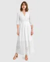 Belle & Bloom All Eyes On Me Midi Dress - White