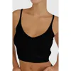 Belle & Bloom All I Need Knit Crop In Black