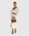 Belle & Bloom All My Life Knit Midi Skirt In White