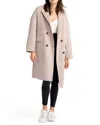 Belle & Bloom Amnesia Oversized Wool Blend Coat In Beige