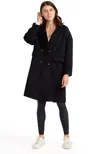 Belle & Bloom Amnesia Oversized Coat In Black