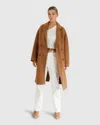 Belle & Bloom Amnesia Oversized Coat In Brown