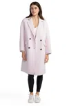 Belle & Bloom Amnesia Oversize Double Breasted Coat In Multi