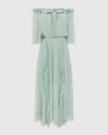 Belle & Bloom Amour Amour Ruffled Midi Dress In Spearmint