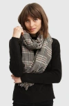 Belle & Bloom Aspen Plaid Scarf In Military