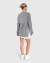 Belle & Bloom At Last Cable Knit Jumper With Slit In Multi