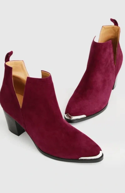 BELLE & BLOOM BELLE & BLOOM AUSTIN CROC EMBOSSED ANKLE BOOT