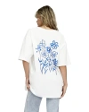 Belle & Bloom Back To Bloom Oversized T-shirt In White