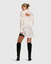 Belle & Bloom Back To You Irredescent Shirt In White