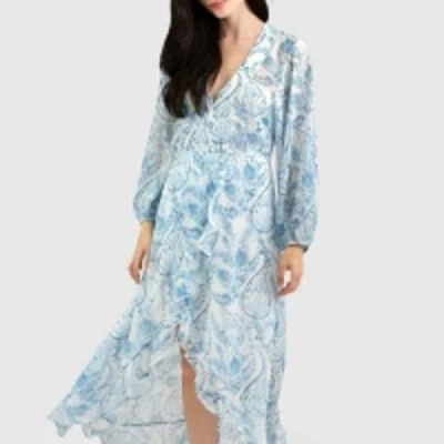 Belle & Bloom Beautiful Escape Dress In Porcelain Paisley