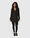 Belle & Bloom Because Of You Trimmed Blazer In Black