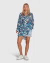 Belle & Bloom Because You Move Me Oversized Shirt In Multi