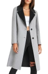 Belle & Bloom Lex Two-tone Wool Blend Coat In Grey
