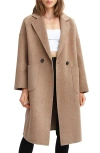 Belle & Bloom Publisher Double-breasted Wool Blend Coat In Oat