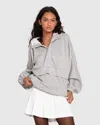 Belle & Bloom Best Of Me Panelled Hoodie In Grey