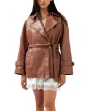 Belle & Bloom Bff Belted Leather Jacket