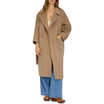 Belle & Bloom Big Girl Wool Blend Coat In Brown