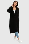 Belle & Bloom Born To Run Sustainable Sweater Coat - Black