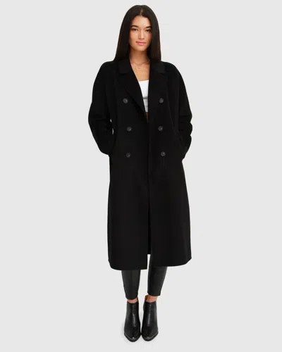 BELLE & BLOOM BOSS GIRL DOUBLE-BREASTED LINED WOOL COAT