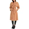 Belle & Bloom Boss Girl Double Breasted Wool Coat In Brown