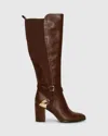 Belle & Bloom Breton Knee High Boot In Brown
