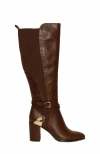 Belle & Bloom Breton Knee High Boot In Brown