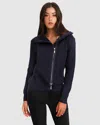 Belle & Bloom Brother's Zip Front Jumper In Blue