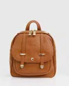 Belle & Bloom Camila Leather Backpack In Brown