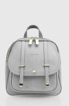 Belle & Bloom Camila Leather Backpack In Grey
