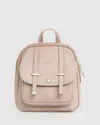 Belle & Bloom Camila Leather Backpack In Dusty Pink