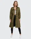 BELLE & BLOOM CARLISLE BUTTON FRONT TRENCH COAT - MILITARY