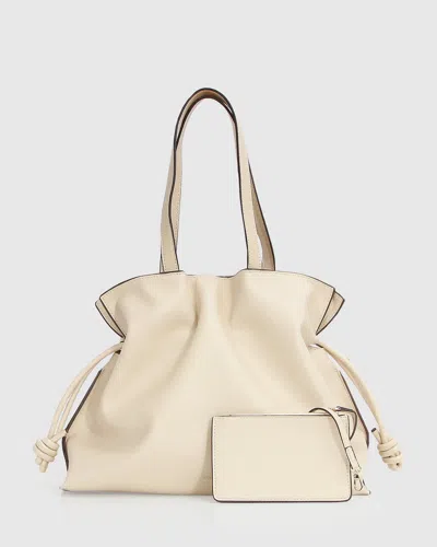 Belle & Bloom C'est La Vie Shoulder Bag In Beige
