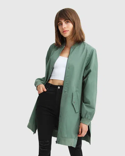 BELLE & BLOOM CHASING YOU LONG BOMBER JACKET