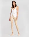 Belle & Bloom City Slicker Coated Legging In Beige
